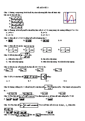 Đề minh họa môn Toán - Đề 3